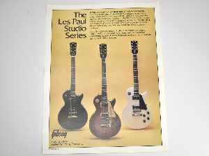 1983 Gibson Les Paul Studio Dealer Sheet