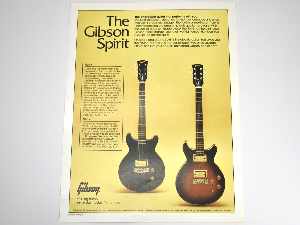 1983 Gibson Spirit / Gibson Special Dealer Sheet