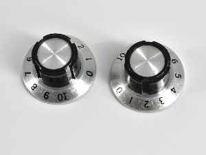 1970s Gibson Amplifier Control Knobs (x2)