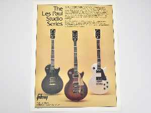 1983 Gibson Les Paul Studio Dealer Sheet