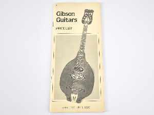 1980 Gibson Guitar and Bass Price List